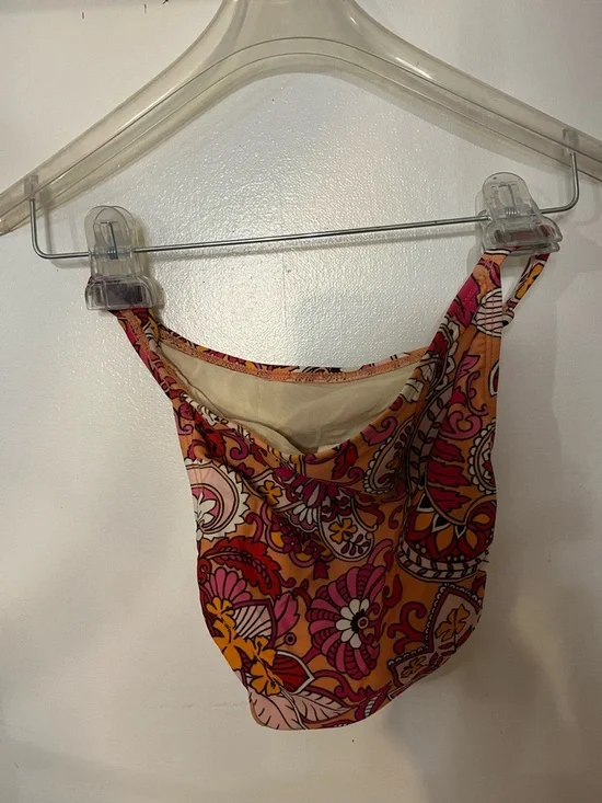 Victoria's Secret Paisley Halter Bikini Top and Bottom in Orange & Pink - Picture 3 of 8